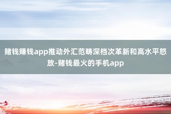 赌钱赚钱app推动外汇范畴深档次革新和高水平怒放-赌钱最火的手机app