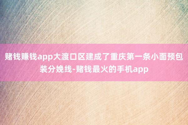赌钱赚钱app大渡口区建成了重庆第一条小面预包装分娩线-赌钱最火的手机app