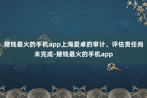 赌钱最火的手机app上海爱卓的审计、评估责任尚未完成-赌钱最火的手机app